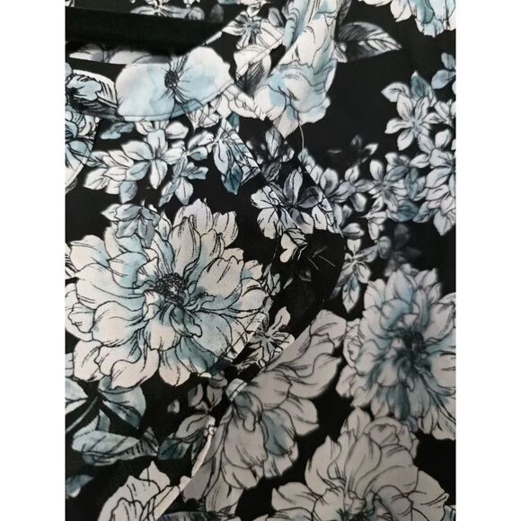 STICH FIX KARL LAGERFELD PARIS Sakeri Ruffle Detail Blouse XL | Black - Picture 7 of 10